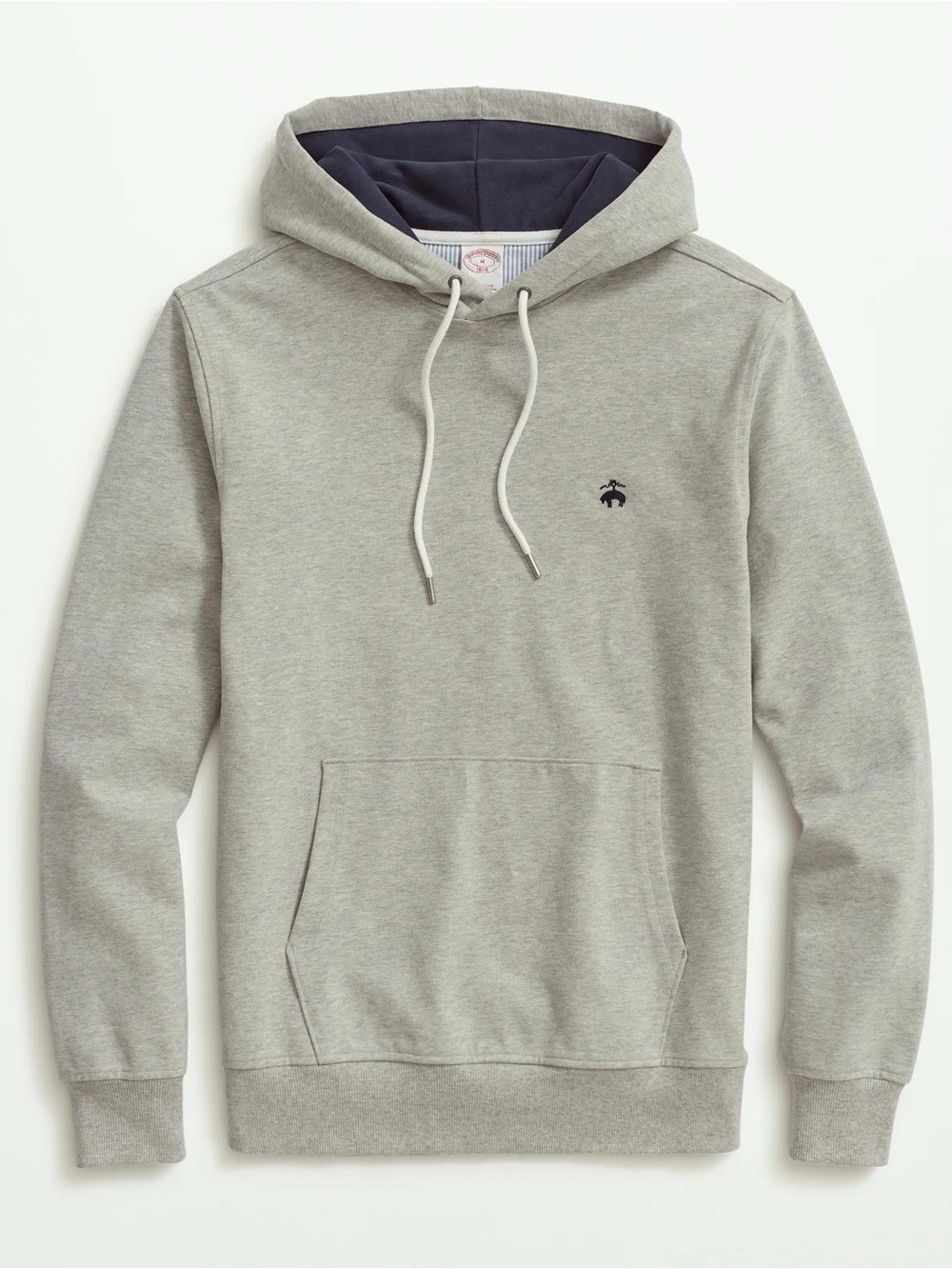 Brooks Brothers Stretch Sueded Cotton Jersey Hoodie Sz Large